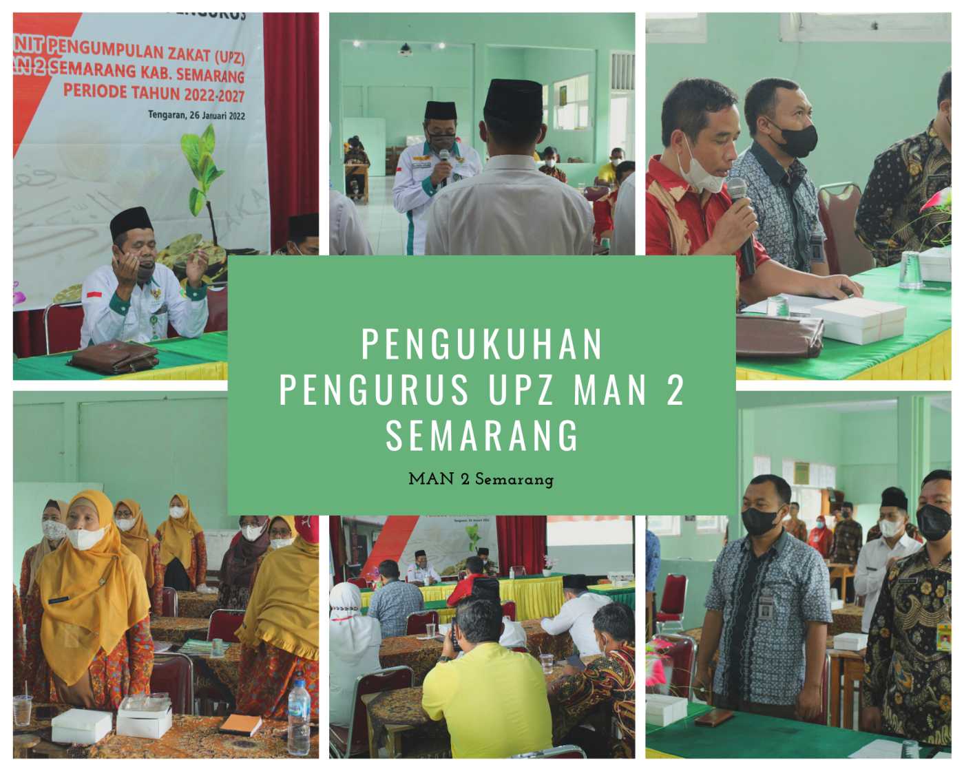 Resmi Dikukuhkan, Pengurus UPZ MAN 2 Semarang