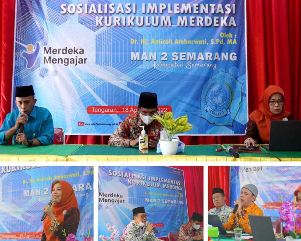 Kurikulum Merdeka Adalah Keniscayaan, Penuh Semangat Guru MAN 2 Semarang (Tengaran) Ikuti Sosialisasi IKM