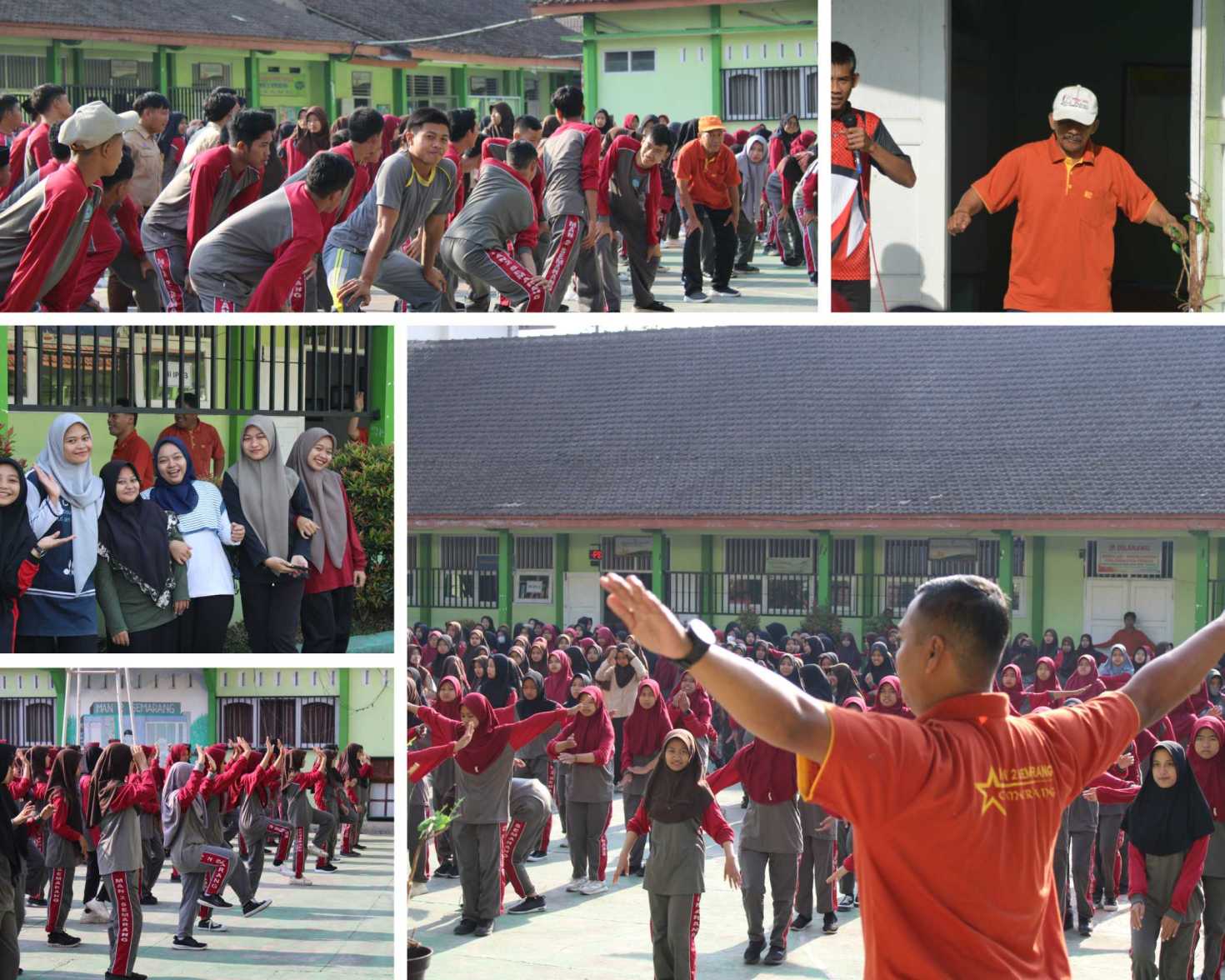 MAN 2 Semarang Memulai Peringatan Hari Olahraga Nasional Besok dengan Semangat Tinggi dalam Acara "Jumat Sehat" Senam Bersama