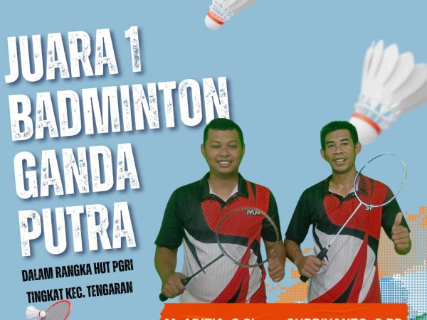 Juara 1 Badminton Ganda Putra