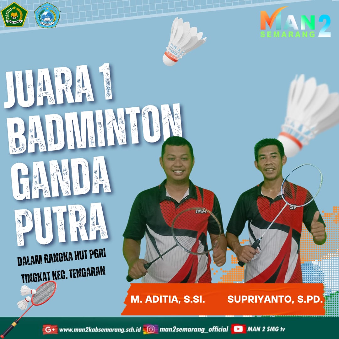 Juara 1 Badminton Ganda Putra