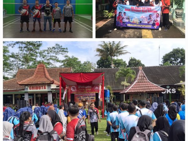 REBUT JUARA SATU BADMINTON DI HUT PGRI